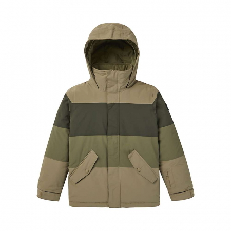 Burton Boys' Symbol Jacket - Kelp / Forest Night / Martini Olive