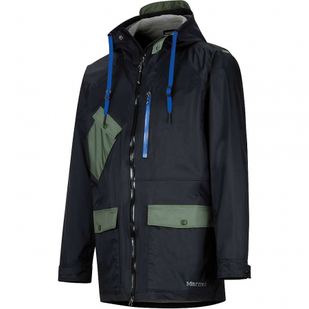 Marmot Men's Ashbury PreCip Eco Jacket - Black / Crocodile