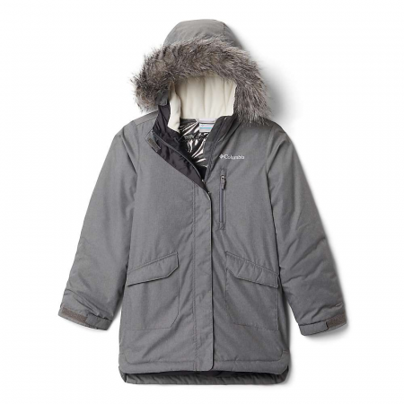 Columbia Girls' Suttle Mountain Long Insulated Jacket - City Grey