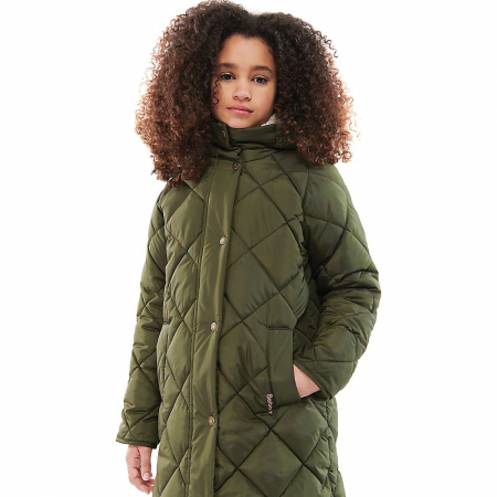 Barbour Girls' Sandyford Quilt Jacket - Olive