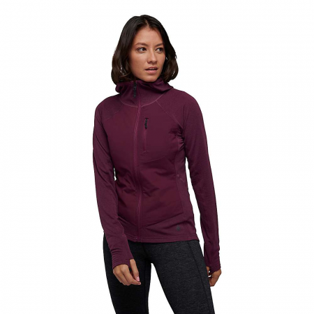 Black Diamond Women's Coefficient Lt Hybrid Hoody - Blackberry