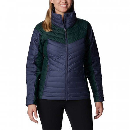 Columbia Women's Powder Lite II Full Zip Jacket - Nocturnal / Spruce