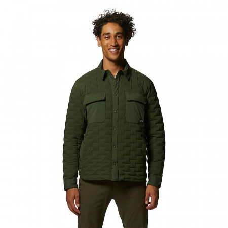 Mountain Hardwear Men's Stretchdown Light Shacket - Surplus Green