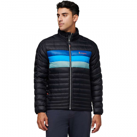 Cotopaxi Men's Fuego Down Jacket - Black / Pacific Stripes