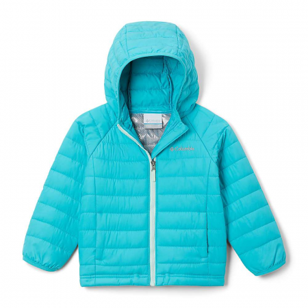 Columbia Toddler Girls' Powder Lite Hooded Jacket - Geyser