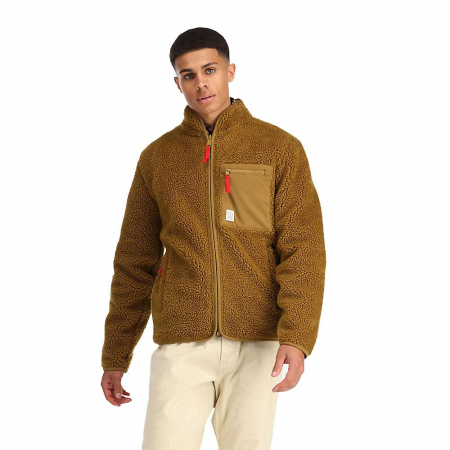 Topo Designs Men's Sherpa Jacket - Dark Khaki / Dark Khaki