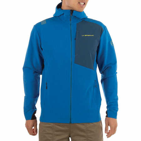 La Sportiva Men's Descender Storm Jacket - Electric Blue / Storm Blue