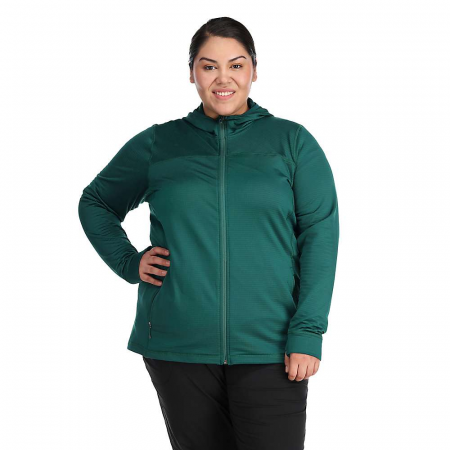 Outdoor Research Women's Vigor Full Zip Hoody - Plus - Treeline