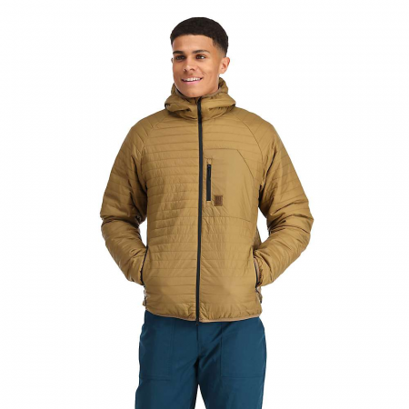 Topo Designs Men's Global Puffer Hoodie - Dark Khaki