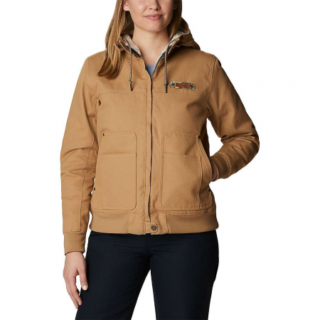 Columbia Women's PHG Roughtail Field Jacket - Sahara / Chalk Sherpa