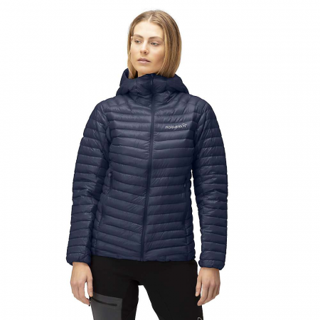 Norrona Women's Trollveggen Superlight Down850 Hoodie - Indigo Night