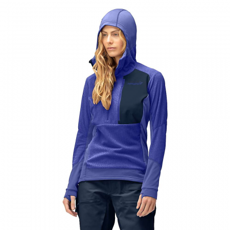 Norrona Women's Lofoten Thermal Pro Hoodie - Violet Storm / Royal Blue