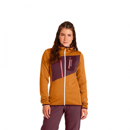 Ortovox Women's Fleece Grid Hoody - Sly Fox