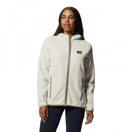 Mountain Hardwear Women's Polartec Double Brushed Full Zip Hoody - Stone