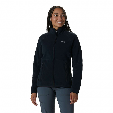 Mountain Hardwear Women's Polartec Double Brushed Full Zip Jacket - Black