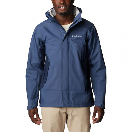 Columbia Men's Discovery Point Shell Jacket - Dark Mountain / Collegiate Navy