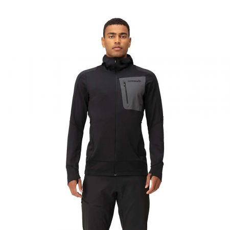 Norrona Men's Falketind Power Grid Hood - Caviar