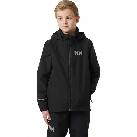 Helly Hansen Juniors' Juell Rain Jacket - Black