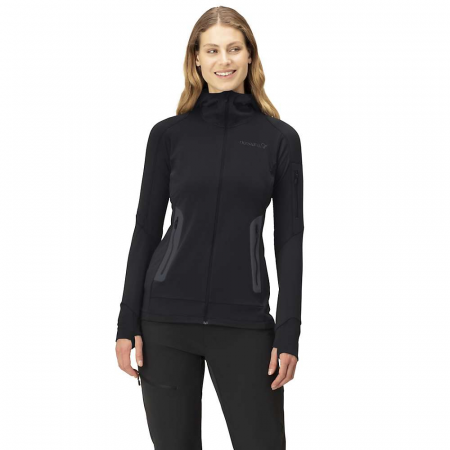 Norrona Women's Falketind Power Grid Hood - Caviar