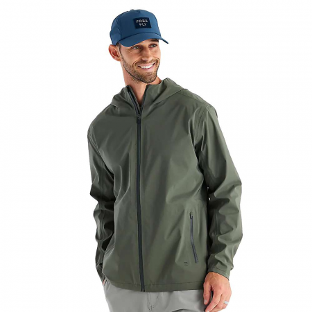 Free Fly Men's Cloudshield Rain Jacket - Dark Olive