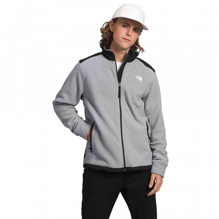 The North Face Men's Alpine Polartec 200 Full Zip Jacket - Meld Grey / TNF Black