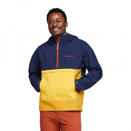 Cotopaxi Men's Cielo Rain Anorak - Maritime / Amber