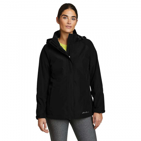 Eddie Bauer Women's Rainfoil Packable Jacket - Black