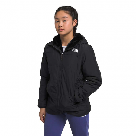 The North Face Girls' Reversible Mossbud Parka - TNF Black