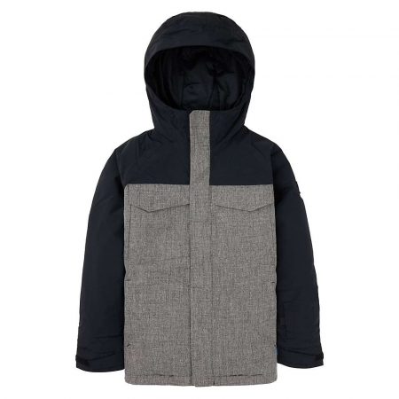 Burton Boys' Covert 2.0 Jacket - True Black / Bog Heather