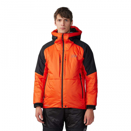 Mountain Hardwear Men's Compressor Alpine Hooded Jacket - State Orange / Black