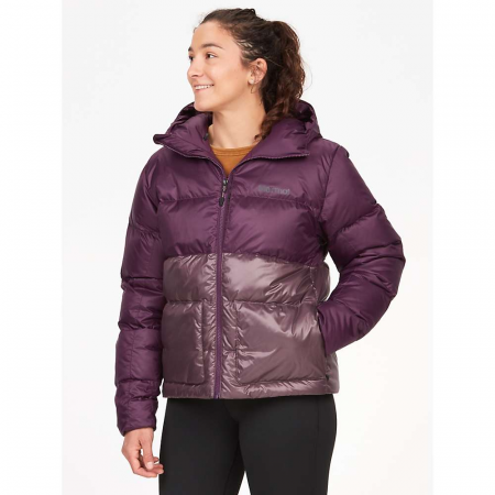 Marmot Women's Guides Down Hoody - Purple Fig / Hazy Purple