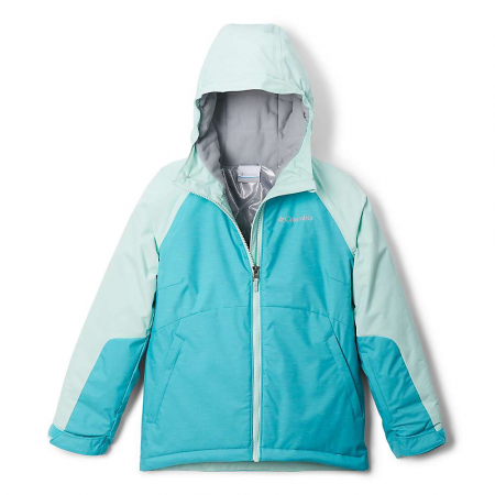 Columbia Girls' Alpine Action II Jacket - Geyser Heather / Sea Ice