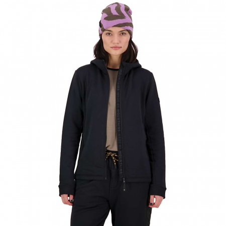 Mons Royale Women's Arcadia Merino Fleece Hoody - Black