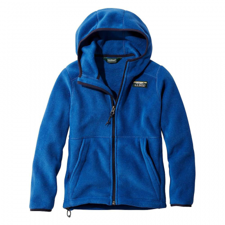 L.L.Bean Kids' Mountain Classic Fleece Hooded Jacket - Large 14-16 - Deep Sapphire