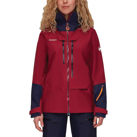 Mammut Women's Haldigrat Air HS Hooded Jacket - Blood Red / Marine