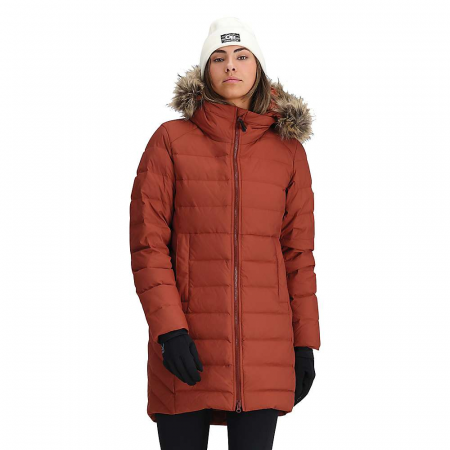 Outdoor Research Women's Coze Faux Fur Parka - Brick