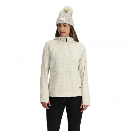 Outdoor Research Women's Mega Trail Mix Fleece Full Zip Hoodie - Bone