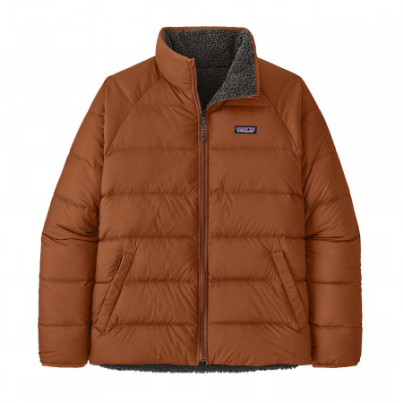 Patagonia Men's Reversible Silent Down Jacket - Sisu Brown