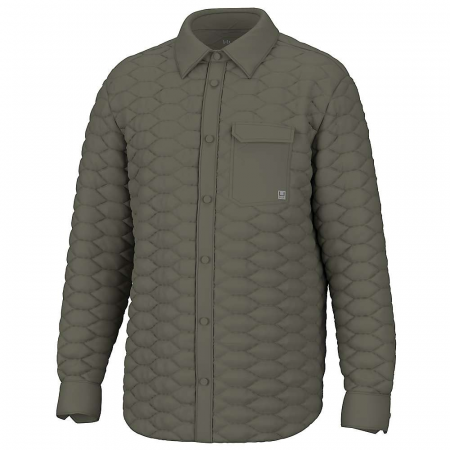 Huk Men's Tarpon Quilt Shacket - Moss