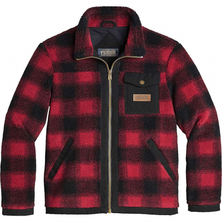 Pendleton Men's Lone Fir-Stand Collar Zip Jacket - Red Buffalo