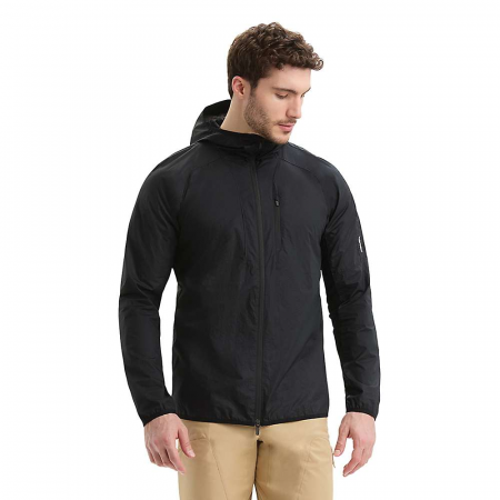 Icebreaker Men's Shell+ Cotton Windbreaker Jacket - Black