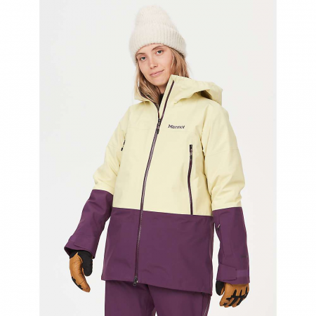 Marmot Women's Orion GTX Jacket - Wheat / Purple Fig