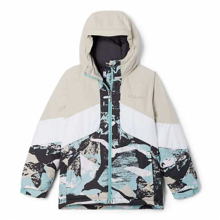 Columbia Girls' Horizon Ride II Jacket - Shark Geoglacial / Dark Stone / White