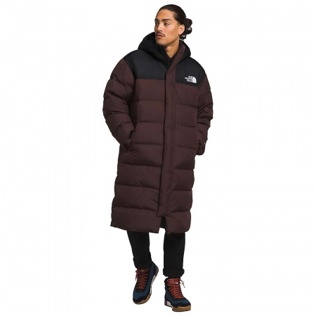 The North Face Men's Nuptse Parka - Coal Brown/TNF Black