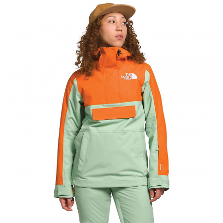 The North Face Women's Driftview Anorak - Misty Sage / Mandarin