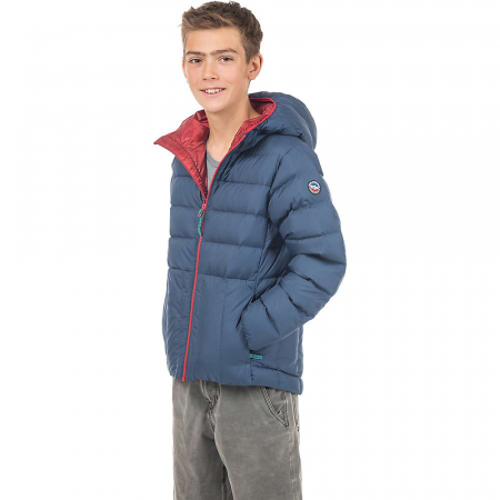 Big Agnes Youth Ice House Jacket - Insignia Blue / Red Dahlia