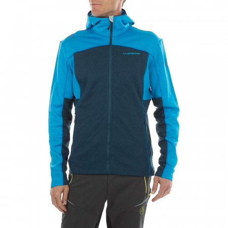 La Sportiva Men's Cosmic Hoody - Storm Blue / Maui