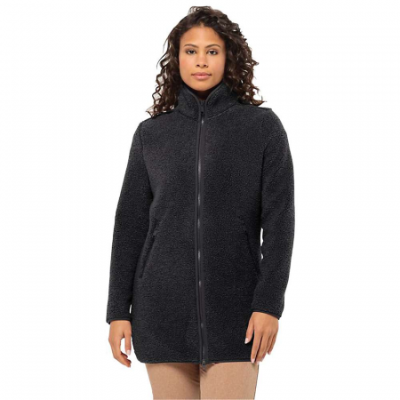 Jack Wolfskin Women's High Curl Coat - Black