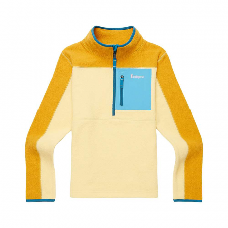 Cotopaxi Kid's Abrazo Half Zip Fleece Jacket - Amber / Wheat