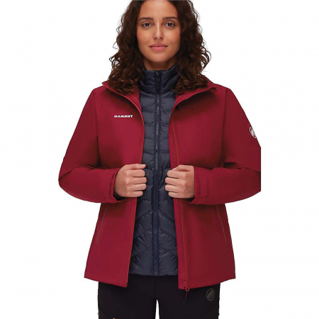 Mammut Women's Convey 3In1 HS Hooded Jacket - Blood Red / Marine